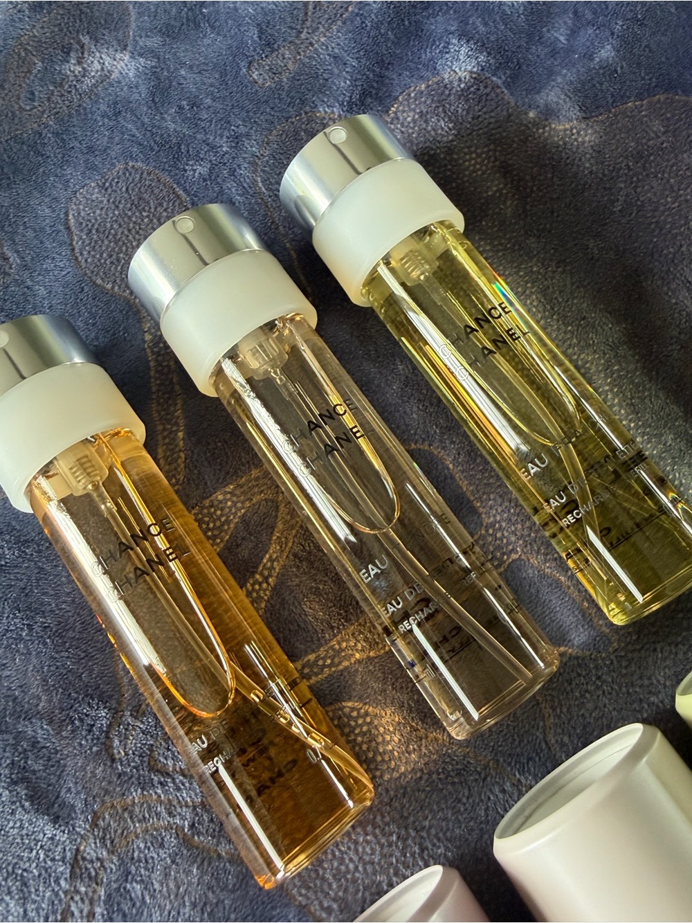 100% GuranteedAuthentic CHANEL Chance Trio Rollerballs — Pink, Pearl, Mint Green - Picture 11 of 15